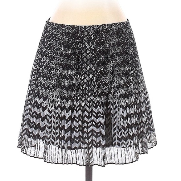 Madewell pleated a line bohemian print mini skirt women’s 2 lined small - Picture 1 of 7